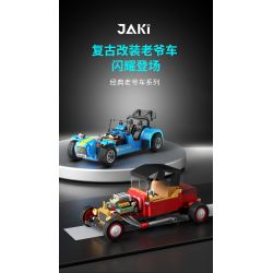 JAKI JK9080 9080 non  FORD MÔ HÌNH T bộ đồ chơi xếp lắp ráp ghép mô hình Racers FORD MODEL T Đua Tốc Độ