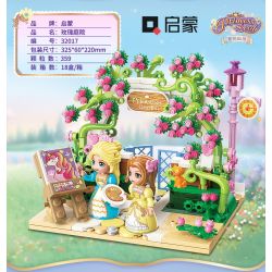 Enlighten 32017 Qman 32017 non  VƯỜN HOA HỒNG bộ đồ chơi xếp lắp ráp ghép mô hình PRINCESS LEAH 359 khối