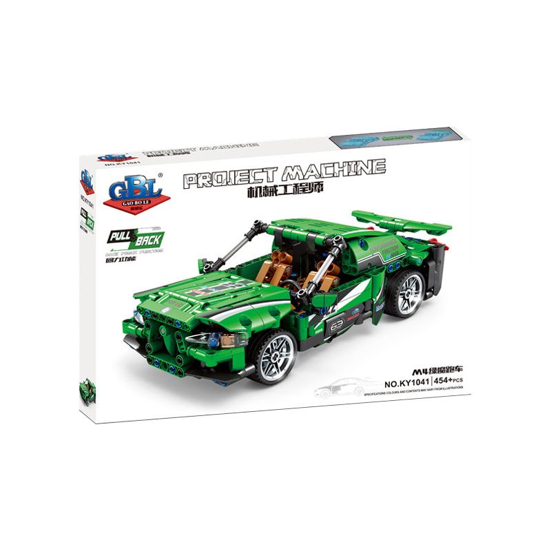 GBL KY1041 1041 non  XE THỂ THAO M4 GREEN MAGIC bộ đồ chơi xếp lắp ráp ghép mô hình  Kỹ Thuật Công Nghệ Cao Mô Hình Phương Tiện 454 khối