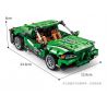 GBL KY1041 1041 non  XE THỂ THAO M4 GREEN MAGIC bộ đồ chơi xếp lắp ráp ghép mô hình  Kỹ Thuật Công Nghệ Cao Mô Hình Phương Tiện 454 khối