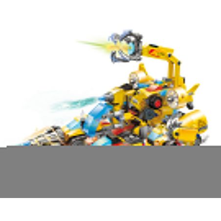 ZHEGAO JJ1002 1002 non  KẾT HỢP STORMWORM BADI 8 bộ đồ chơi xếp lắp ráp ghép mô hình 613 khối