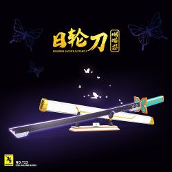 RENZAIMA 723 non  CON DAO NINJA BƯỚM bộ đồ chơi xếp lắp ráp ghép mô hình Kimetsu No Yaiba NICHIRIN SWORD（KOCHO） Thanh Gươm Diệt Quỷ 778 khối