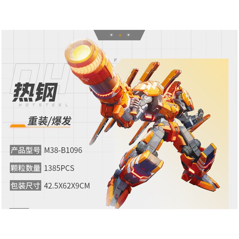 SLUBAN M38-B1096 B1096 1096 M38B1096 38-B1096 non  THÉP NÓNG bộ đồ chơi xếp lắp ráp ghép mô hình 1385 khối