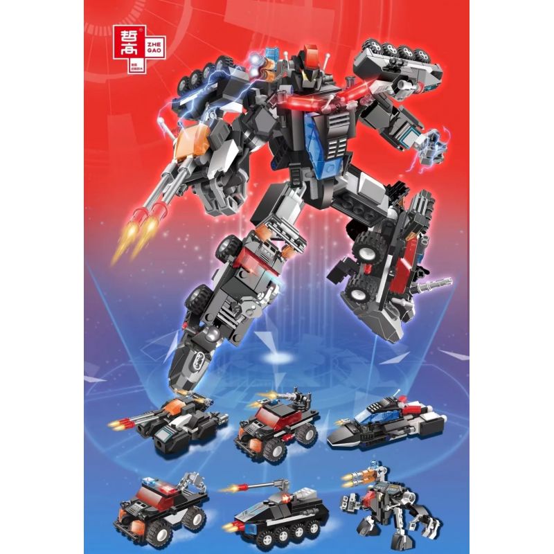 ZHEGAO JJ1003 1003 non  LASER. bộ đồ chơi xếp lắp ráp ghép mô hình RADIUM MEN 480 khối