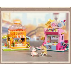 KEEPPLEY K28019 28019 non  NHÀ TRÒ CHƠI XIAOJU bộ đồ chơi xếp lắp ráp ghép mô hình LOVELY STREET