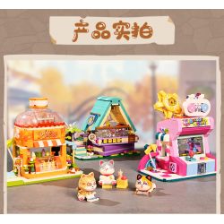 KEEPPLEY K28019 28019 non  NHÀ TRÒ CHƠI XIAOJU bộ đồ chơi xếp lắp ráp ghép mô hình LOVELY STREET