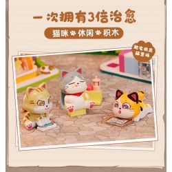 KEEPPLEY K28019 28019 non  NHÀ TRÒ CHƠI XIAOJU bộ đồ chơi xếp lắp ráp ghép mô hình LOVELY STREET