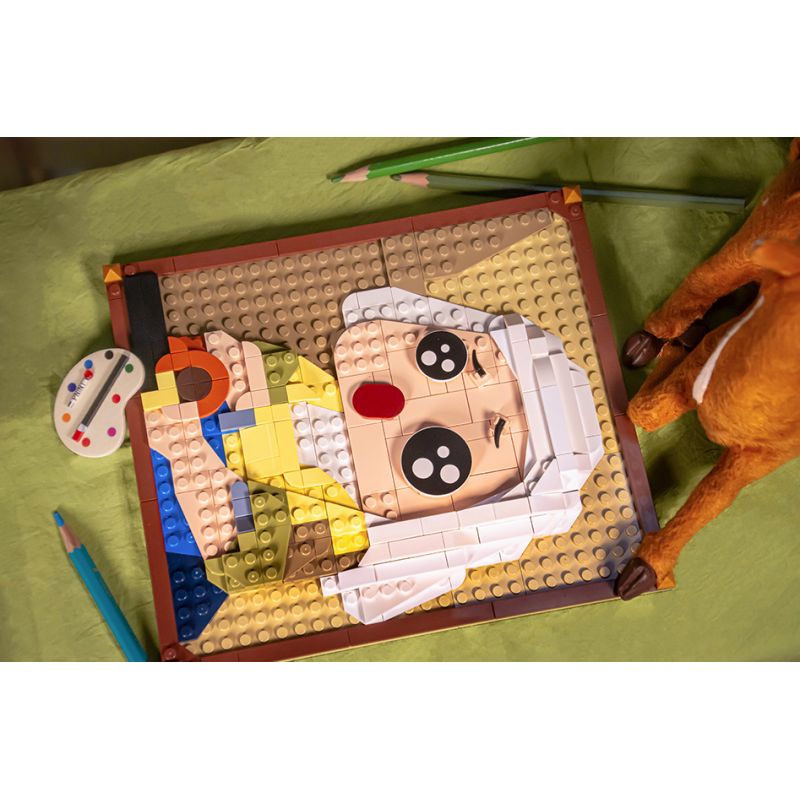 TOP TOY 60025 non  NGƯỜI GIÚP VIỆC QUAN TRỌNG bộ đồ chơi xếp lắp ráp ghép mô hình THE MILKMAID 323 khối