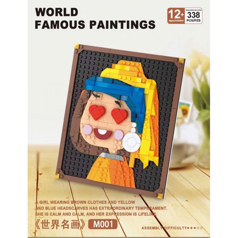 TOP TOY 60022 UNKNOWN M001 non  NHÌN LẠI CÔ GÁI bộ đồ chơi xếp lắp ráp ghép mô hình GIRL WITH A PEARL EARRING 362 khối