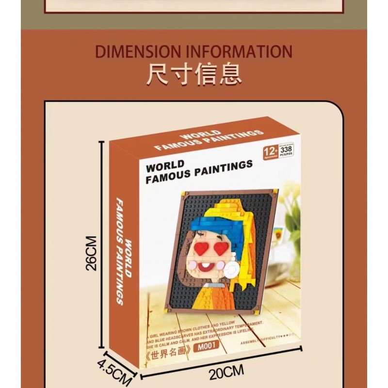 TOP TOY 60022 UNKNOWN M001 non  NHÌN LẠI CÔ GÁI bộ đồ chơi xếp lắp ráp ghép mô hình GIRL WITH A PEARL EARRING 362 khối