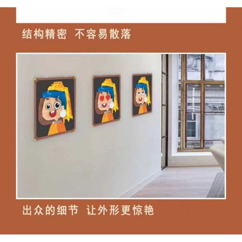 TOP TOY 60022 UNKNOWN M001 non  NHÌN LẠI CÔ GÁI bộ đồ chơi xếp lắp ráp ghép mô hình GIRL WITH A PEARL EARRING 362 khối