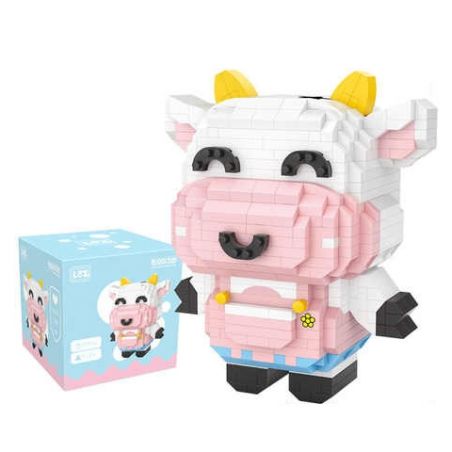 LOZ 9254 non  CON BÒ bộ đồ chơi xếp lắp ráp ghép mô hình Creator Sáng Tạo 770 khối