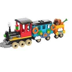 JAKI JK6335 6335 non  TÀU RỪNG bộ đồ chơi xếp lắp ráp ghép mô hình 221 khối