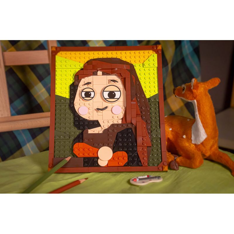 TOP TOY 60026 non  NỤ CƯỜI BÍ ???N bộ đồ chơi xếp lắp ráp ghép mô hình MONALISA 323 khối