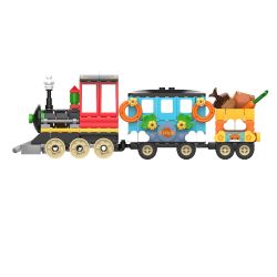 JAKI JK6335 6335 non  TÀU RỪNG bộ đồ chơi xếp lắp ráp ghép mô hình 221 khối