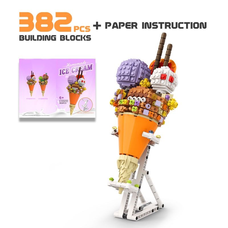 BUILDMOC C7256Y01 7256Y01 C7256Y02 7256Y02 non  KEM 2. bộ đồ chơi xếp lắp ráp ghép mô hình Arts & Crafts 724 khối