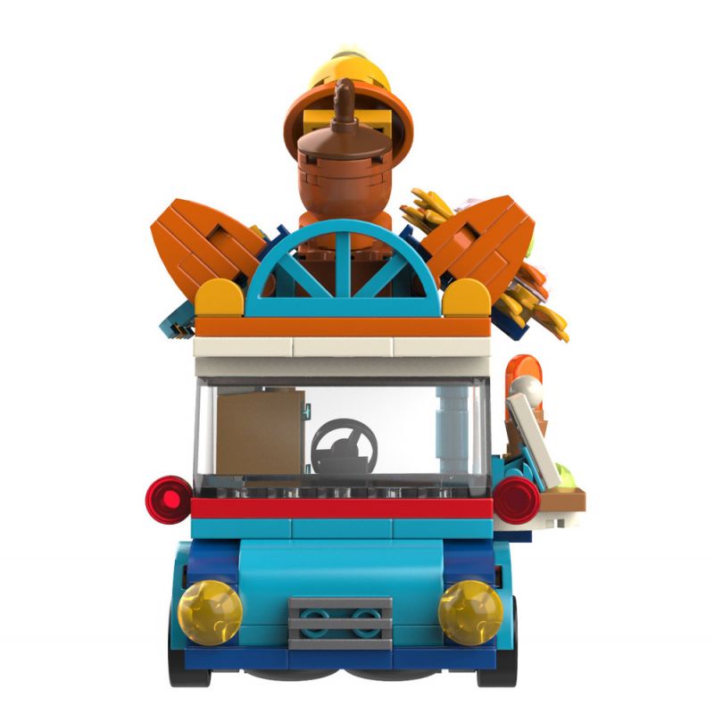 JAKI JK6333 6333 non  SQUIRREL ICE CREAM bộ đồ chơi xếp lắp ráp ghép mô hình 200 khối