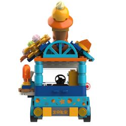 JAKI JK6333 6333 non  SQUIRREL ICE CREAM bộ đồ chơi xếp lắp ráp ghép mô hình 200 khối