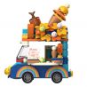 JAKI JK6333 6333 non  SQUIRREL ICE CREAM bộ đồ chơi xếp lắp ráp ghép mô hình 200 khối