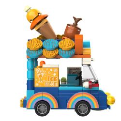 JAKI JK6333 6333 non  SQUIRREL ICE CREAM bộ đồ chơi xếp lắp ráp ghép mô hình 200 khối