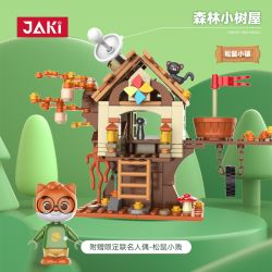 JAKI JK6332 6332 non  NHÀ CÂY NHỎ RỪNG bộ đồ chơi xếp lắp ráp ghép mô hình 220 khối