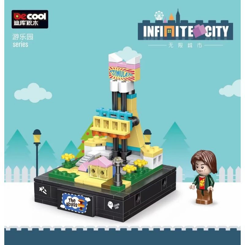 Decool 77109 Jisi 77109 non Lego MÁY NHẢY bộ đồ chơi xếp lắp ráp ghép mô hình Infinite City Thành Phố Vô Hạn 146 khối