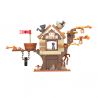 JAKI JK6332 6332 non  NHÀ CÂY NHỎ RỪNG bộ đồ chơi xếp lắp ráp ghép mô hình 220 khối