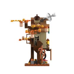 JAKI JK6332 6332 non  NHÀ CÂY NHỎ RỪNG bộ đồ chơi xếp lắp ráp ghép mô hình 220 khối