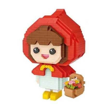 LOZ 9247 non  CÔ BÉ QUÀNG KHĂN ĐỎ bộ đồ chơi xếp lắp ráp ghép mô hình Creator Sáng Tạo 820 khối