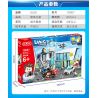 GUDI 10007 non  TRỤ SỞ CẢNH SÁT bộ đồ chơi xếp lắp ráp ghép mô hình Police LIVIN'CITY POLICE HEADQUARTERS 887 khối