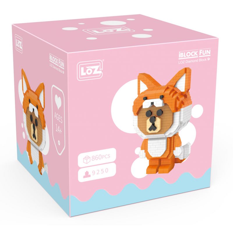 LOZ 9250 non  CÁO bộ đồ chơi xếp lắp ráp ghép mô hình Creator Sáng Tạo 860 khối