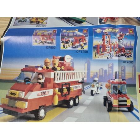 OXFORD OF1200 1200 non  NGỌN LỬA bộ đồ chơi xếp lắp ráp ghép mô hình Fire Rescure Cứu Hỏa