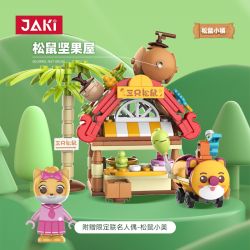 JAKI JK6331 6331 non  SQUIRREL NUT HOUSE. bộ đồ chơi xếp lắp ráp ghép mô hình 207 khối