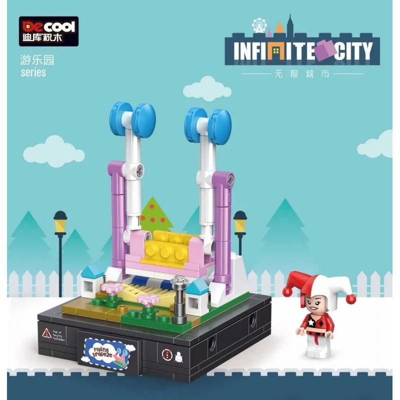 Decool 77105 Jisi 77105 non Lego CON LẮC LỚN bộ đồ chơi xếp lắp ráp ghép mô hình Infinite City Thành Phố Vô Hạn 152 khối