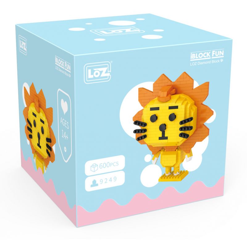 LOZ 9249 non  CON SƯ TỬ bộ đồ chơi xếp lắp ráp ghép mô hình Creator Sáng Tạo 600 khối