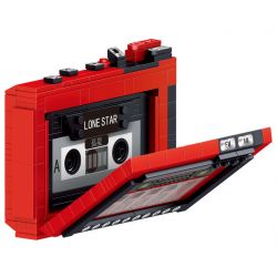 ZHEGAO 00989 non  MÁY THU ÂM bộ đồ chơi xếp lắp ráp ghép mô hình Creator RETRO CLASSIC TYPE RECORDER Sáng Tạo 457 khối