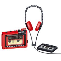 ZHEGAO 00989 non  MÁY THU ÂM bộ đồ chơi xếp lắp ráp ghép mô hình Creator RETRO CLASSIC TYPE RECORDER Sáng Tạo 457 khối