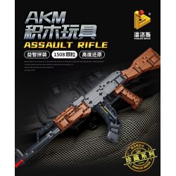PanlosBrick 670004 Panlos Brick 670004 non  SÚNG TRƯỜNG TỰ ĐỘNG AKM bộ đồ chơi xếp lắp ráp ghép mô hình Gun AKM AUTOMATIC RIFLES 1508 khối