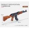 PanlosBrick 670004 Panlos Brick 670004 non  SÚNG TRƯỜNG TỰ ĐỘNG AKM bộ đồ chơi xếp lắp ráp ghép mô hình Gun AKM AUTOMATIC RIFLES 1508 khối