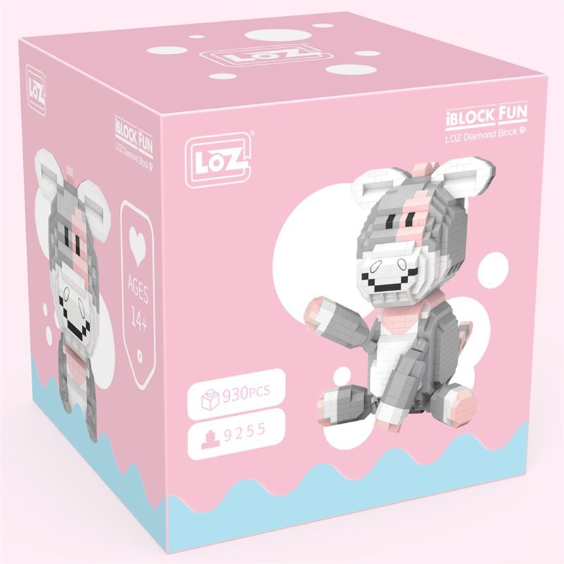 LOZ 9255 non  CON LỪA bộ đồ chơi xếp lắp ráp ghép mô hình Creator Sáng Tạo 930 khối
