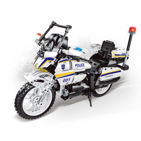 RUIZHI BEE 839 non  XE MÁY CẢNH SÁT ĐẶC BIỆT bộ đồ chơi xếp lắp ráp ghép mô hình  Kỹ Thuật Công Nghệ Cao Mô Hình Phương Tiện 716 khối