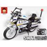 RUIZHI BEE 839 non  XE MÁY CẢNH SÁT ĐẶC BIỆT bộ đồ chơi xếp lắp ráp ghép mô hình  Kỹ Thuật Công Nghệ Cao Mô Hình Phương Tiện 716 khối