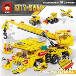 RUIZHI BEE 22006 non  CRANE KỸ THUẬT 16 KẾT HỢP bộ đồ chơi xếp lắp ráp ghép mô hình CITY BUILDING