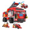 RUIZHI BEE 22008 non  10 SỰ KẾT HỢP CỦA XE CỨU HỎA ĐÁM MÂY bộ đồ chơi xếp lắp ráp ghép mô hình Fire Rescure FIRE BRIGADE 842 khối