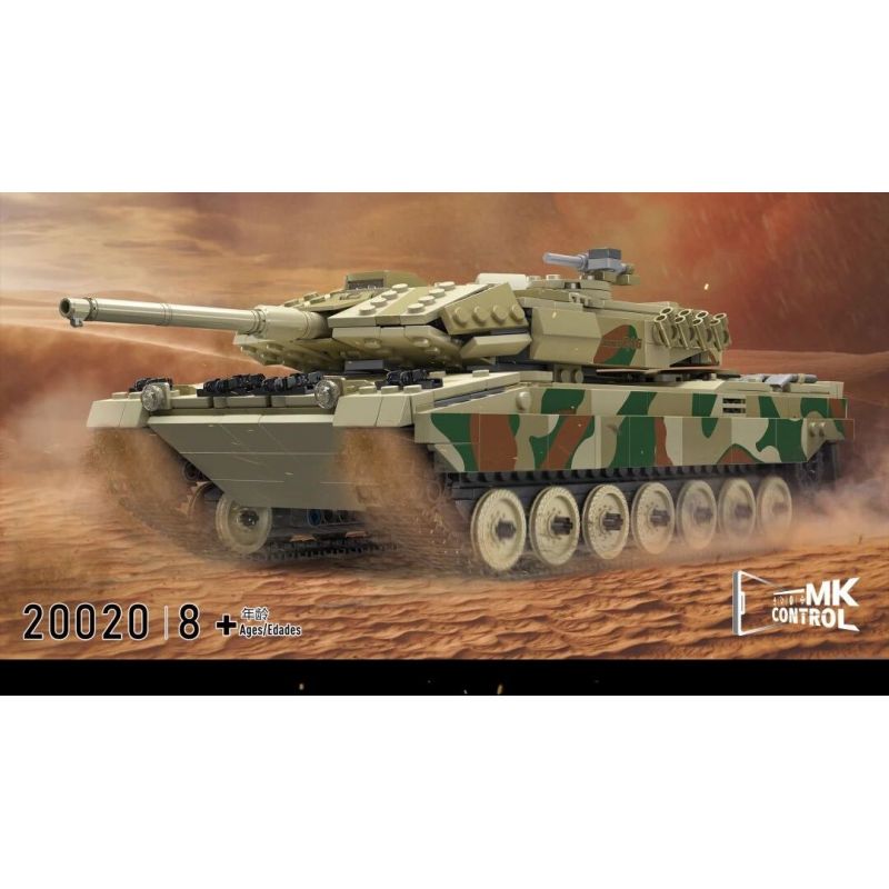 MouldKing 20020 Mould King 20020 non  XE TĂNG LEOPARD 2 bộ đồ chơi xếp lắp ráp ghép mô hình Military Army LEOPARD 2 TANK Quân Sự Bộ Đội