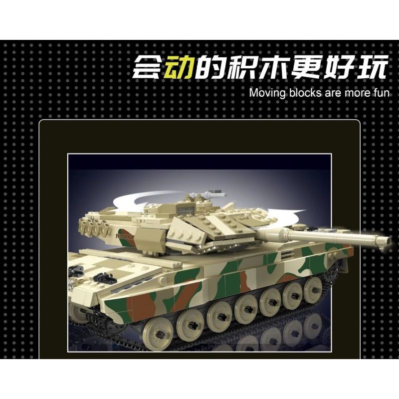 MouldKing 20020 Mould King 20020 non  XE TĂNG LEOPARD 2 bộ đồ chơi xếp lắp ráp ghép mô hình Military Army LEOPARD 2 TANK Quân Sự Bộ Đội