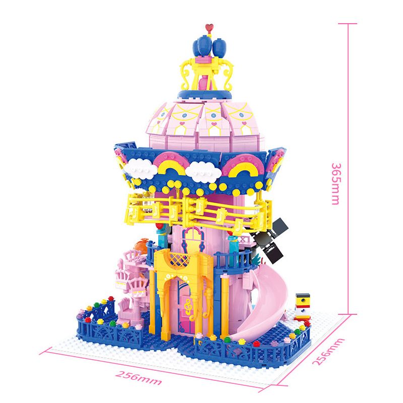 JIALE ZHUAN 30019 non Lego LÂU ĐÀI ÂM NHẠC CỦA EMILY bộ đồ chơi xếp lắp ráp ghép mô hình Emily The Musical Princess Công Chúa Âm Nhạc Emily 814 khối