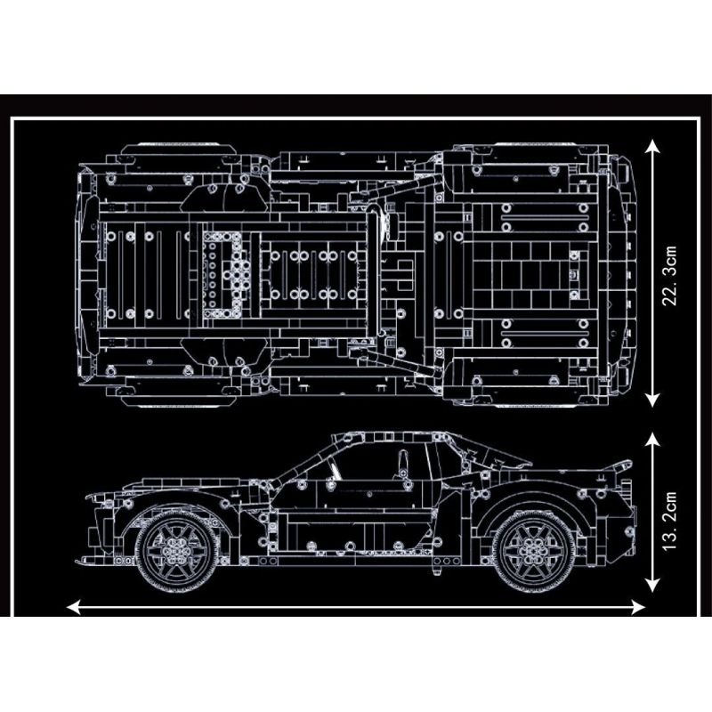 MouldKing 13128 Mould King 13128 non  QUỶ (DODGE HELLCAT) bộ đồ chơi xếp lắp ráp ghép mô hình  Kỹ Thuật Công Nghệ Cao Mô Hình Phương Tiện 1678 khối