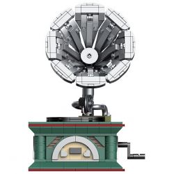 TOP TOY 16002 non  MÁY HÁT CỔ ĐIỂN bộ đồ chơi xếp lắp ráp ghép mô hình RETRO GRAMOPHONE 678 khối