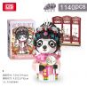 LOZ 8108 non  TINH HOA TRUNG QUỐC PANDA TRONG CHIẾC ÁO bộ đồ chơi xếp lắp ráp ghép mô hình Brickheadz Nhân Vật Đầu To 1140 khối